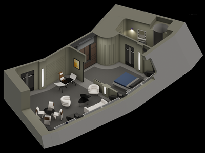 Saratoga's Captain's Quarters