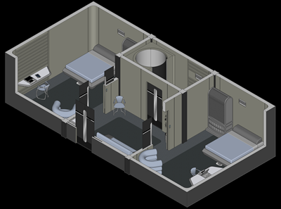Dual Occupant Crew Quarters